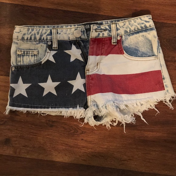 American flag high waisted shorts 🇺🇸 - Picture 1 of 2